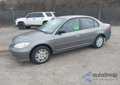 2005 Honda Civic Lx z USA, uszkodzony, nr VIN 2HGES165X5H625566